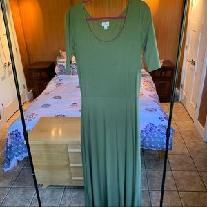 Army Green Maxi Dress